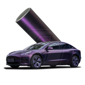 PET Ultimate Flat Piont <span class=keywords><strong>Noir</strong></span> Violet <span class=keywords><strong>Film</strong></span> adhésif pour voiture <span class=keywords><strong>Film</strong></span> autocollant automobile 1.52*17M - Product Image 1