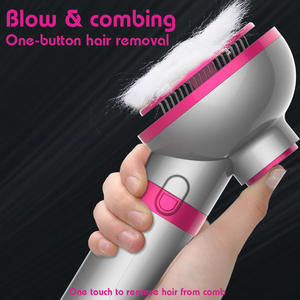 Nuevo Secador de Pelo Silencioso con Iones Negativos <span class=keywords><strong>para</strong></span> Mascotas, con Peine de Aire Caliente, Circulación de Aire de 360° y Eliminación de Pelo con un Solo Botón <span class=keywords><strong>para</strong></span> <span class=keywords><strong>Perros</strong></span> y Gatos - Product Image 2