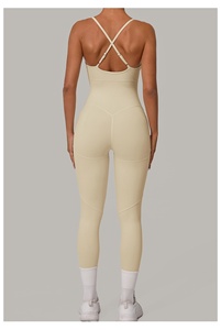 Maßgeschneiderter Damen-Yoga-Jumpsuit mit Weichem, Elastischem, Leichtem und Schnelltrocknendem Material sowie Verstellbaren Kreuzgurten - Product Image 4