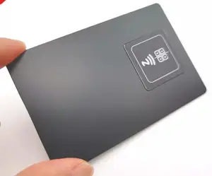 Carta bancaria in metallo con incisione nfc in metallo con carte in metallo con incisione Laser nfc rfid luxury business Credit VIP Black card