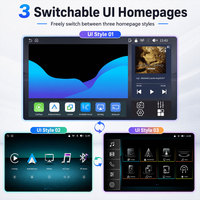 Reproductor Multimedia para Auto de 13 Pulgadas con Linux 5.4, CarPlay Inalámbrico, Android Auto, Sistema de Infoentretenimiento Universal para Auto, Radio para Auto