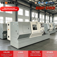 Torno CNC Horizontal Económico CK6163 de Alta Resistencia, Sistema de Control GSK, Husillo Único, 2 Ejes, Bancada Plana para Metal
