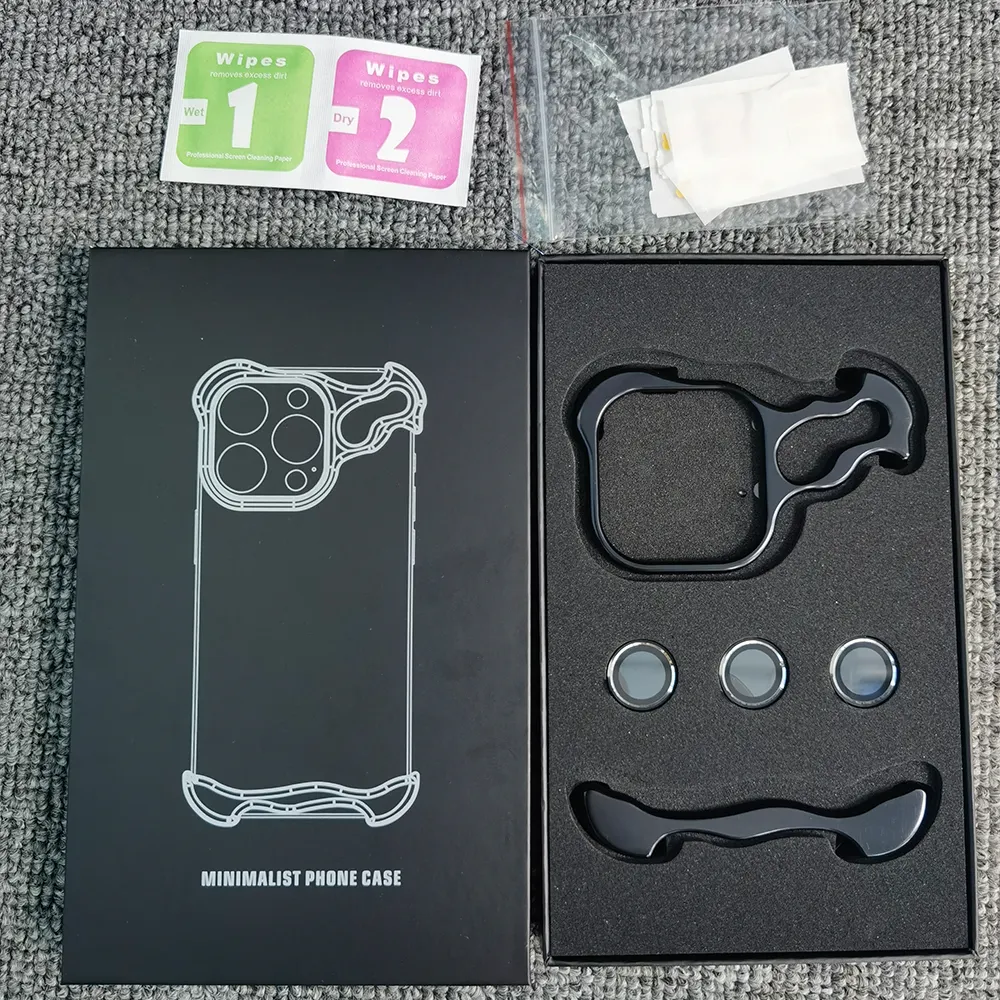 Accesorios para teléfono móvil con marco de metal de diseñador de moda para iPhone original de Apple 13 14 15 Pro Max