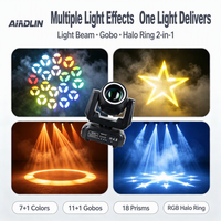 Projecteur LED mobile 100W avec anneau lumineux LED DMX512 pour scène, discothèque, KTV et soirées - Vente en gros usine