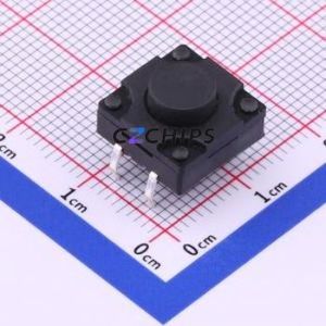 TS-1011-A8B3-D2 Tactile Switch Through hole-4P,12x12mm Switch Single Pole Single Throw Round Button 2.5N Through Hole - Product Image 1