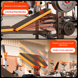 FRS Foldable Adjustable <strong>Weight</strong> <strong>Bench</strong> Gym Fitness <strong>Sets</strong> with Leg Developer Full Body Workout Gym Equipment - Product Image 5