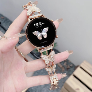 Reloj inteligente más vendido en Europa para mujer, con diseño de <span class=keywords><strong>mariposa</strong></span> y diamantes, de lujo, con función de llamadas telefónicas, regalo para el Día de San Valentín, pulsera deportiva - Product Image 1