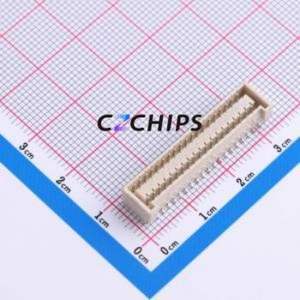 ZHD-38AB Wire-to-Board Pin Header SMD,P=1.5mm Connector 2x19P 1.5mm Vertical Mount 38P - Product Image 1