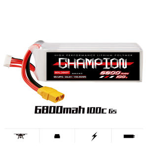 <span class=keywords><strong>CHAMPION</strong></span> <span class=keywords><strong>Precio</strong></span> de fábrica OEM/ODM 6800mAh 100C 6S 22,2 V Paquete de batería de litio recargable con conector Mini Odamiya para airsoft - Product Image 3