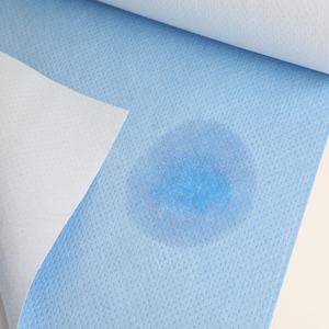 Rollo de Tela No Tejida Laminada con Película de PE <span class=keywords><strong>Supersonic</strong></span> SMMS SMS para Uso Médico Quirúrgico Hospitalario - Product Image 3