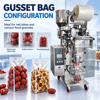 Machine d'emballage DEEPACK pour sachets à soufflets, pour le conditionnement de fruits secs, avec remplissage de produits et confirmation de pliage de film