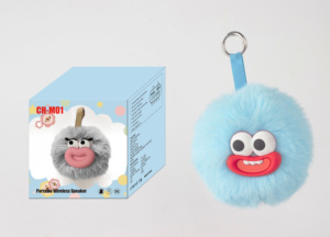 Altoparlante BT Portatile con Design Divertente a Portachiavi, Microfono Integrato e Batteria, Supporto TF/USB/FM, Materiale Plastico, Regalo Divertente a Forma di Bambola per Bambini - Product Image 5