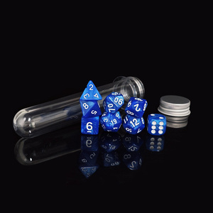 HS Acrylic ngọc trai xúc xắc Bộ 8pcs polyhedral pips cho DND & RPG đa-màu Board trò chơi Dungeon con rồng xúc xắc Ống gói - Product Image 6