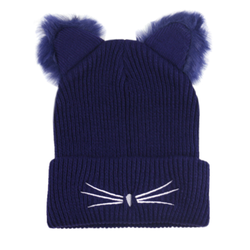 Cappello Invernale A Maglia Con Gatto YAMEIZE - Unisex, Morbido E Caldo, Per Donne E Ragazze