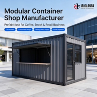 Fabricant de kiosques modulaires préfabriqués pour les entreprises de café, de snacks et de vente au détail