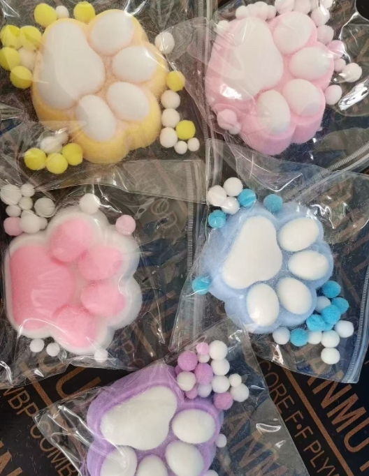 7x7cm mixed  colors (fluff)