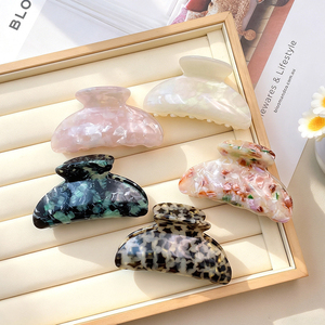 DOWELL Nuevo Diseño de Pinza para el Cabello con Estampado de Leopardo, Diadema y Pasador de Pelo de Acetato para Niñas, Nueva Banda para la Cabeza de Plástico - Product Image 1