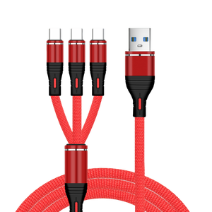 Nylon Bện <span class=keywords><strong>USB</strong></span> 3 Trong 1 Ba Type-C Nhanh Chóng Sạc Cáp Phổ Pd 60W Nhanh Chóng Sạc Cáp Cho Tất Cả <span class=keywords><strong>USB</strong></span>-C Điện Thoại Di Động 15/16 - Product Image 5