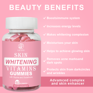 Etiqueta privada blanqueamiento de la piel vitaminas glutation gomitas antienvejecimiento piel suave vitamina C suplementos de belleza - Product Image 5