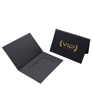 Scatola per Biglietti <span class=keywords><strong>VIP</strong></span> Personalizzata a Prezzo Conveniente, Confezione Regalo per Biglietti da Visita con Coperchio Magnetico Nero - Product Image 1