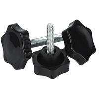 M4 M5 M6 Super Duplex Acier inoxydable SS 2205 2507 A286 904L 1.4410 Noir Plastique Nylon Tête Torx Bouton Vis à oreilles