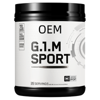 Poudre de glucides et d'électrolytes OEM G.I.M Sport, 20 g de glucides et 350 mg de sodium par portion, certifiée NSF, 25 portions, 284 g