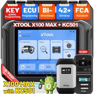 XTOOL X100MAX ordenador diagnóstico coche herramientas y programación llave Fob programador remoto clave programador para todas las llaves perdidas con FCA - Product Image 1