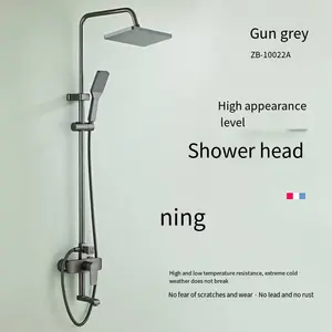 Manufacturers Wholesale Bathroom Hot And Cold Shower Set Space Aluminum Bathroom Shower Toilet Shower