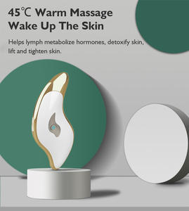 Dispositivo de raspado de uso doméstico de color personalizado <span class=keywords><strong>Mini</strong></span> masajeador Gua Sha eléctrico portátil con vibración EMS <span class=keywords><strong>Micro</strong></span> corriente para cuello facial - Product Image 2