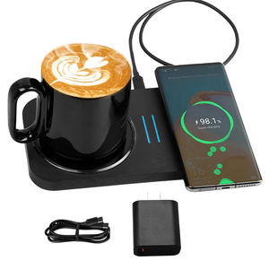 <span class=keywords><strong>Calentador</strong></span> de taza inteligente eléctrico taza de café USB <span class=keywords><strong>tazas</strong></span> de café <span class=keywords><strong>calentador</strong></span> cargador inalámbrico 4 en 1 <span class=keywords><strong>calentador</strong></span> de taza de café con cargador magnético - Product Image 1