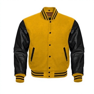 Blouson universitaire personnalisé 2026 pour homme, style baseball, pas cher, avec options de couleurs d'équipe, entièrement personnalisable, qualité supérieure, vente en gros - Product Image 1