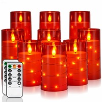 LED-Kerzenlichter Glühbirnen-Kerzen mit LED-Lichtern in Gel-Kerzenform Flammenlose LED-Kerzen Flammenlose Teelichter