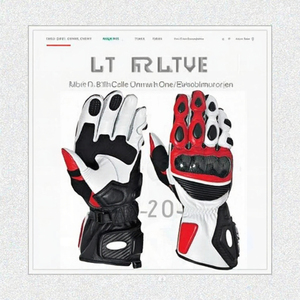 Gants de moto antidérapants à écran tactile, gants de sport en cuir à doigts entiers pour hommes - Product Image 4