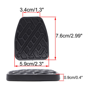 Couvre-pédales en caoutchouc pour Nissan Qashqai 07-16, manchon antidérapant pour frein et embrayage 46531JD00A - Product Image 5