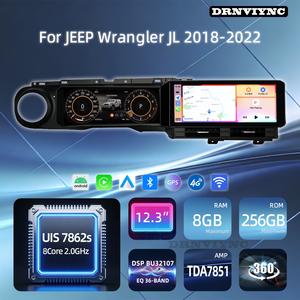 Radio Estéreo para Auto Android de 12.3 Pulgadas con Pantalla LCD Completa, Carplay, GPS y Cámara 360 para JEEP Wrangler JL 2018-<span class=keywords><strong>2022</strong></span> - Product Image 2