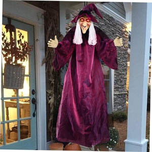 Fantasma Colgante <span class=keywords><strong>de</strong></span> <span class=keywords><strong>Bruja</strong></span> <span class=keywords><strong>de</strong></span> Halloween <span class=keywords><strong>con</strong></span> Sombrero y <span class=keywords><strong>Luz</strong></span>, Decoración Luminosa <span class=keywords><strong>de</strong></span> Pelo Largo para Casa Encantada, Horrorífica, ¡Gran Venta! - Product Image 4