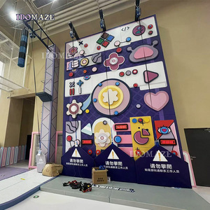 डिजाइन किए गए फाइबरग्लास रॉक क्लाइम्बिंग दीवार बच्चों और वयस्कों के लिए इनडोर खेल का मैदान - Product Image 5