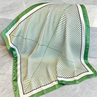 Gladde chiffon vierkante sjaal bandana ademende formele hoofddoek tas camouflage bloemen multifunctioneel voor werkafspraakjes accessoire