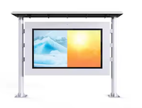 Pantalla de publicidad LED para exteriores para paradas de autobús a prueba de sol, impermeable con funcionalidad conectada a TV