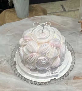 Edible Round Wafer Paper Slices Flowers Cake <b>Toppers</b> Decoration for <b>Birthday</b> Wedding Party Dessert Cake Decorating Supplies - Product Image 4