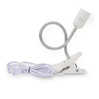 Sintialight Lampu Tumbuh Led Putih Kualitas Bagus E27 Pemegang Lampu Meja Dasar US Standar EU