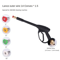 Machine de nettoyage à ultra haute pression avec noyau de valve en acier inoxydable/céramique 250kg 25mpa et pistolet long 4 buses État neuf