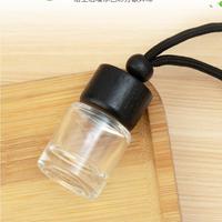 Vente en gros de diffuseurs d'huiles essentielles pour voiture, flacons ronds en verre transparent de 8 ml, vides, pour parfum de voiture