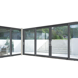 Puerta Corredera de Vidrio Doble con Marco de Aleación de Aluminio Moderna <span class=keywords><strong>para</strong></span> Uso Interior y <span class=keywords><strong>Exterior</strong></span>, Impermeable, <span class=keywords><strong>para</strong></span> Patio, Jardín, Garaje, con 5 Años de Garantía - Product Image 2