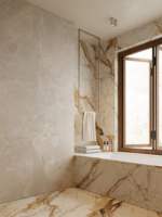 Carrelage en porcelaine blanc veiné or grand format 600x1200mm pour sol et mur, idéal pour hôtels et restaurants, finition mate antidérapante, facile à nettoyer, pour cuisine et salle de bain