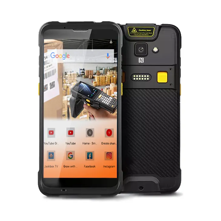 5 Inch Pda Stock Taking Touch Screen Handheld Barcode Scanner Uhf Rfid Reader Android Data Collector Terminal Rugged Pda