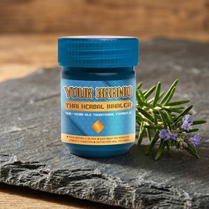 Inhalateur nasal thaïlandais aux herbes essentielles naturelles lyophilisées, menthol, camphre, citronnelle pour un soulagement rafraîchissant - Product Image 2