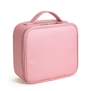 กระเป๋าแต่งหน้าชุดแปรงแต่งหน้าพร้อมกระเป๋ากระเป๋ากระเป๋ากระเป๋าสมาร์ทวอชพร้อมกระจก LED กระเป๋าเครื่องสำอาง - Product Image 3