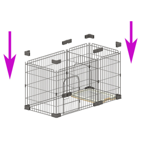 Portadores Perreras Cajas Valla Jaula para perros Montaje gratuito Jaulas plegables para mascotas - Product Image 5