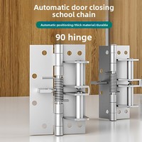 Soligu ZY-012 Charnière à ressort invisible multifonctionnelle moderne en acier inoxydable de 4 pouces avec rebond automatique réglable 180°